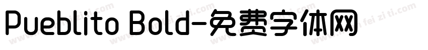 Pueblito Bold字体转换
